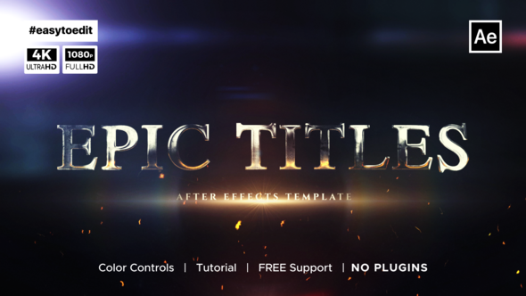 Videohive Epic Titles Titles template preview