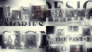 The Past Memories Opener Video Displays template preview