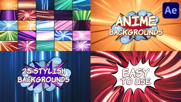 Videohive Anime Backgrounds | After Effects Elements template preview