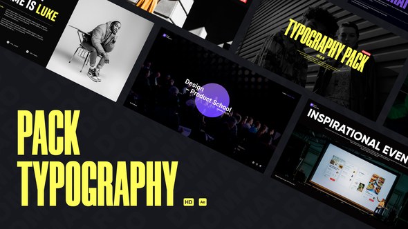 Videohive Inspirational Typography Video Displays template preview