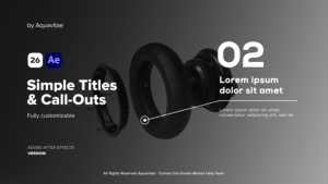 Videohive Simple Titles & Call-Outs Titles template preview