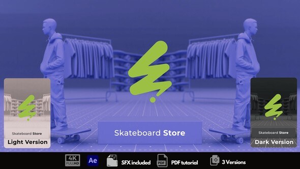 Videohive Skateboard Store Promo Openers template preview