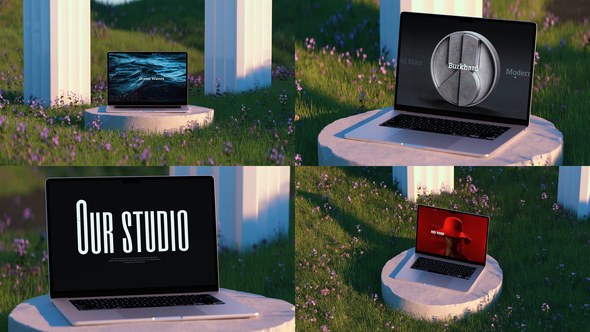 Videohive Nature Laptop Mockup Product Promo template preview