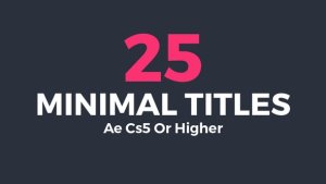Minimal Titles Video Displays template preview