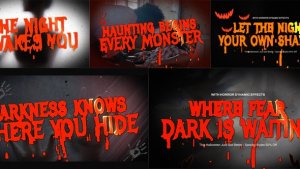 Videohive Horror Title Animation Titles template preview