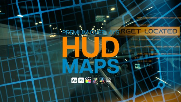 Videohive Premium Overlays HUD Maps Elements template preview