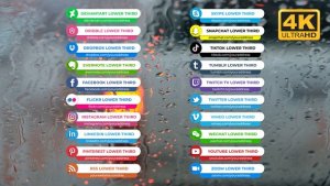 Videohive Social Media Lower Thirds Pack 4K Elements template preview