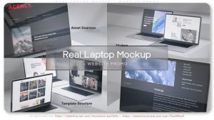 Videohive Real Laptop Mockup - Website Promo Product Promo template preview