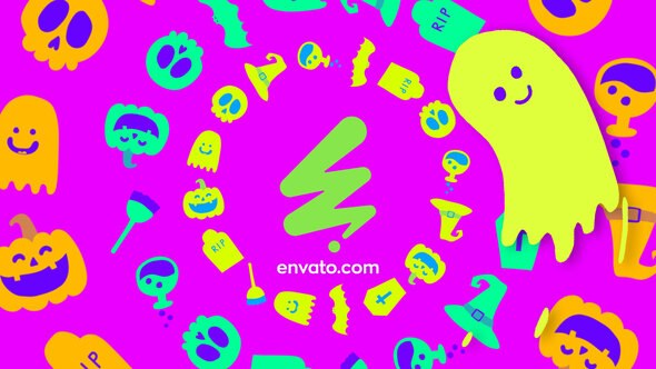 Videohive Cartoon Ghost Logo Logo Stings template preview