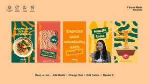 Videohive Noodle Instagram Reels Product Promo template preview