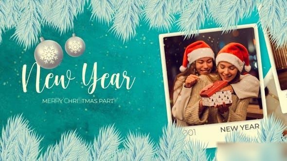 Videohive New Year Photo Slideshow | Christmas Opener Openers template preview