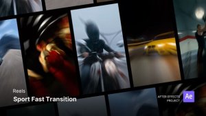 Videohive Reels - Sport Fast Transition After Effects Project Files Product Promo template preview
