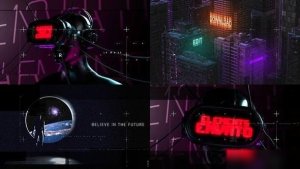 Videohive Metaverse Cyberpunk Intro Openers template preview