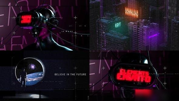 Videohive Metaverse Cyberpunk Intro Openers template preview