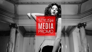 Stylish Media Promo Video Displays template preview
