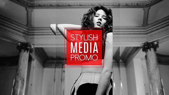 Stylish Media Promo Video Displays template preview