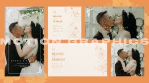 Best Day Wedding Invitation | Mogrt Premiere Pro template preview
