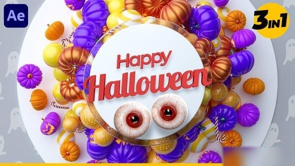 Videohive Happy Halloween 40232822 Openers template preview