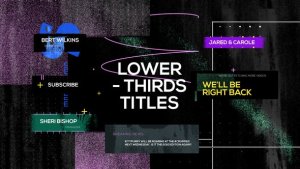 Creative Grunge Lower Thirds Premiere Pro template preview