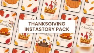 Videohive Thanksgiving Instagram Story Elements template preview