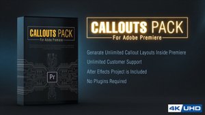 Callout Line Pack For Premiere Video Displays template preview