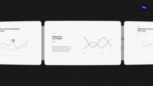 Videohive Minimalistic Line Graphics Infographics template preview
