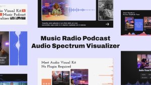 Videohive Music Podcast Audio Spectrum Visualizer Product Promo template preview