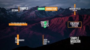 Videohive Simple Titles 2.0 | After Effects 43897204 Titles template preview