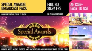 Special Awards (Broadcast Pack) Video Displays template preview