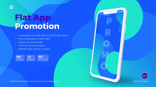 Videohive Flat App Promo 23059921 Product Promo template preview