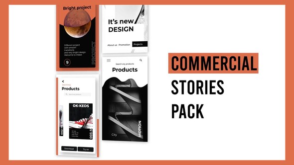 Videohive Commercial Stories Instagram Product Promo template preview