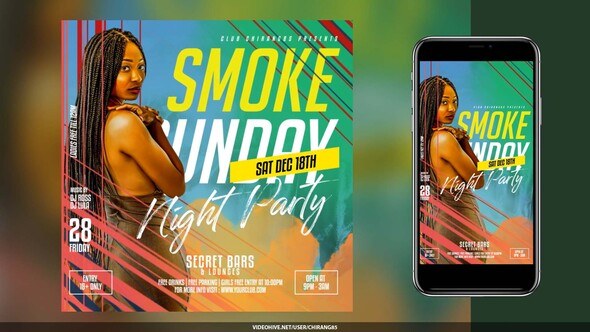 Videohive Night Club Flyer v29 Openers template preview