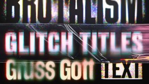 Videohive Glitch Text Titles Titles template preview