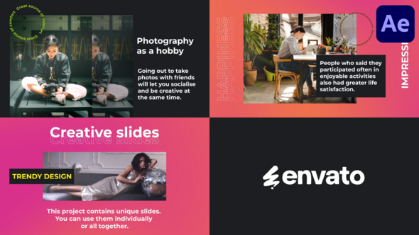 Videohive Stylish Creative Slides for After Effects Openers template preview
