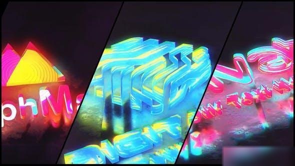 Videohive Colorful Abstract Extrusion Logo Reveal Logo Stings template preview