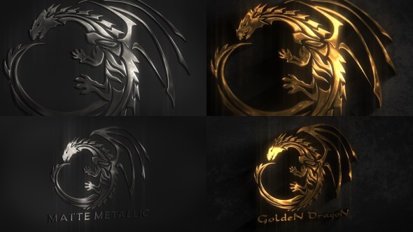Metal Logo Video Displays template preview