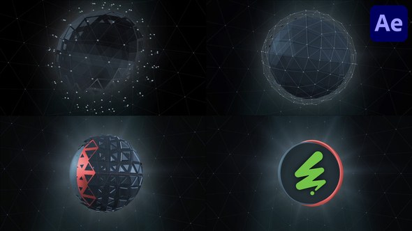 Videohive HiTech Futuristic Ball for After Effects 56092971 Logo Stings template preview