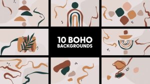 Videohive Boho Backgrounds 44254213 Elements template preview
