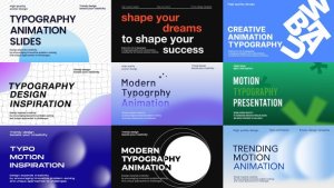 Videohive Modern Typography 58942816 Titles template preview