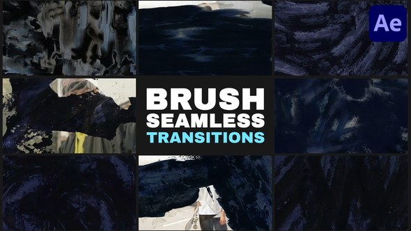 Videohive Hand-Made Brush Transitions And Overlays for After Effects Elements template preview