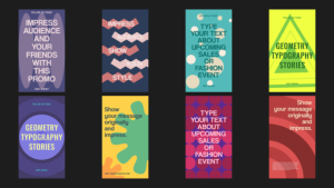 Videohive Geometry Typography Stories Titles template preview
