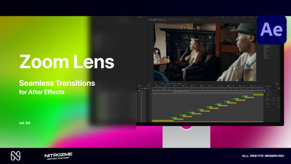 Videohive Zoom Lens Transitions Vol. 04 Elements template preview