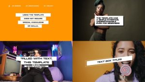 Box Titles 2.0 | MOGRT (PP) Premiere Pro template preview
