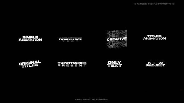 Videohive Text Animation | AE 55487660 Titles template preview