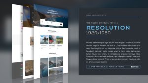 Website Presentation v.2 Video Displays template preview