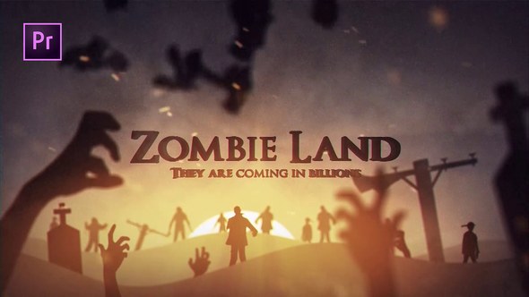 Zombie Land Video Displays template preview