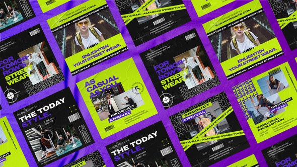 Videohive Mikaz Fashion Typography Posts Product Promo template preview