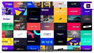 Videohive Modern Titles and Typography Titles template preview