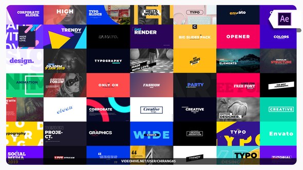 Videohive Modern Titles and Typography Titles template preview