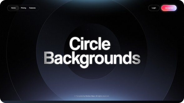 Videohive Circle Gradient Backgrounds Elements template preview